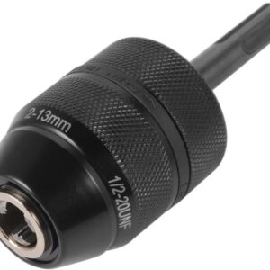 Keyless Drill Chuck Adapter, 2-13mm 1/2-20UNF Mount Heavy Duty Professional Converter Tool with SDS Plus Shank Adaptor