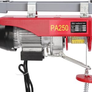 Holdfiturn 250kg Electric Hoist 550W Winch Engine Support Arm Winch Lifting Scaffold for Workshop