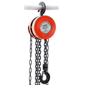 KATSU 1 Ton Chain Block Hoist 3M Lift Height Garage Car Engine Heavy Load Lifting Tool 181741