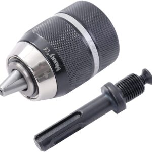 KATSU Tools 105118A Professional 13MM Keyless Impact Drill Chuck with Lock and SDS Adaptor