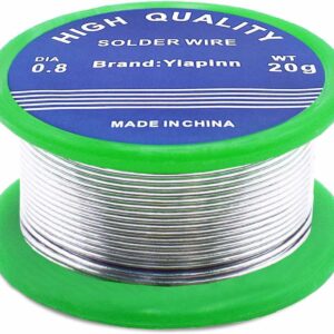 Solder,0.8mm Solder Wire Lead Free Sn99.3 Cu0.7 with Rosin Core for Electronic Electrical Soldering Components Repair and DIY(20g)