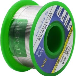 Solder Wire Net 50g 0.8mm Soldering Wire Lead Free Sn99.3 Cu0.7 with Rosin Core for Electronic Electrical Soldering Components Repair and DIY(50g)