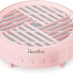 MelodySusie Nail Dust Collector,Compact Vacuum Fan Dust Collector for Beginner with Reusable Filter,HPro Powerful Dust Suction Machine Manicure Pedicure Tool for Acrylic Nail Polishing,Salon & Home