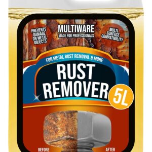 MultiWare Rust Remover For Metal 5L | Rust Remover Liquid | Removes Rust On ALL Metals | Easy To Use | Water Soluble | Non Corrosive | Removes Rust Rapidly (1)