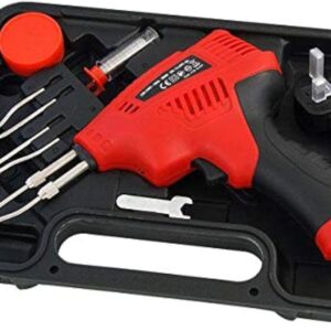 Neilsen CT1842 230V Soldering Gun Kit – 200W, 50Hz, LED Light, Extra Tips & Solder, Ideal for Electrical & DIY Repairs