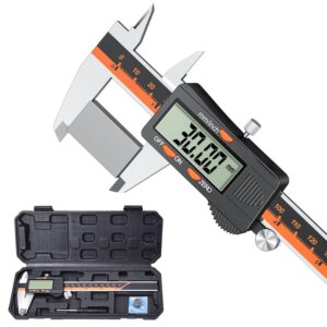 Digital Vernier Caliper, Preciva 150mm Electronic Micrometer Calipers, Measuring Tools Gauge with Mm/Inch Conversion High Precision
