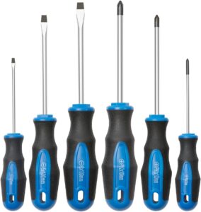 ROTATION 6-Piece Magnetic Screwdriver Set (Phillips/Flat, Cushion Grip)