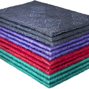 S&R Abrasive Pads 150x230mm – 12-Piece Set (P180, P320, P600, P800) – Flexible Sanding Pads for Metal, Wood, Steel & Stainless Steel – Multi-Grit Polishing & Surface Prep