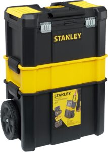 STANLEY Stackable Rolling Toolbox - Steel/Plastic, Multi-Size Compartments