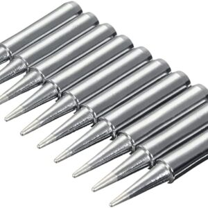 Saipor 10pcs Lead Free 900M Replacement Soldering Iron Tips Solder Iron Welding Tip for Hakko, TENMA, ATTEN, Quick, Aoyue, Yihua Soldering Station, Welding Equipment & Accessories（900M-T-B）