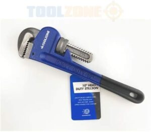 Toolzone 250mm (10") Heavy Duty Steel Pipe Wrench