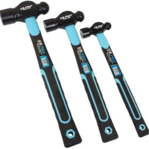 US PRO Tools 3PC Ball Pein Hammer with Fibreglass Handle 8, 16, 32oz 4543