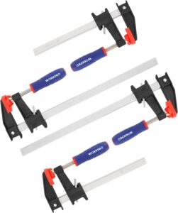 WORKPRO Heavy-Duty Steel F-Clamps - 150mm & 300mm 4-Pack