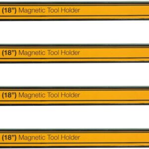 Woodside Garage Wall Tool Holder, 18”/46cm Heavy Duty Powerful Magnetic Strip (pack of 4)