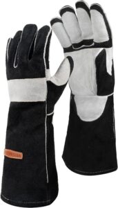 YESWELDER Leather Welding Gloves - 40cm, 500℃ Heat Resistant (S-XL)